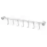 Intirilife Edelstahl Küche Hängeleiste mit 7 Haken - Küchen Reling Hängeleiste Küchenstange Wandhalterung Intirilife Edelstahl Küche Hängeleiste mit 7 Haken - Küchen Reling Hängeleiste Küchenstange Wandhalterung