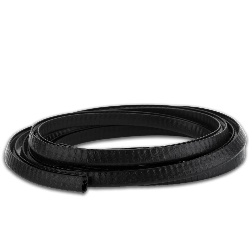 Intirilife Kantenschutzprofil für Blech aus Gummi in Schwarz - Zuschnitt Meterware - Selbstklebend auch für Autotüren