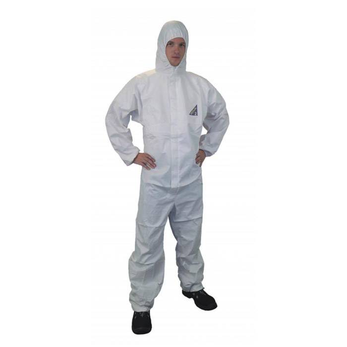 Einweg-Overall - Gr. L - weiß - ProSafe2 Material - "DUO-Safe®" - PSA Kat III, Typ 5, 6