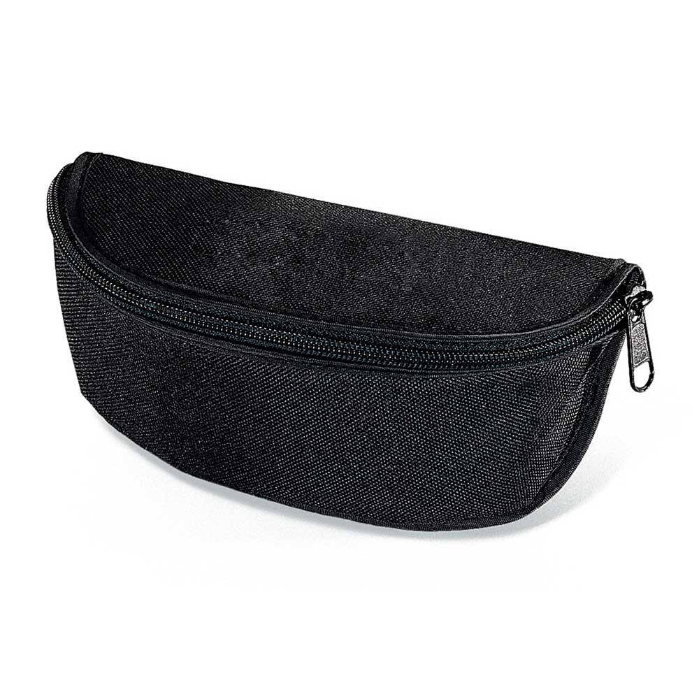 Brillenetui mit Gürtelschlaufe - für Bügelbrillen - schwarz