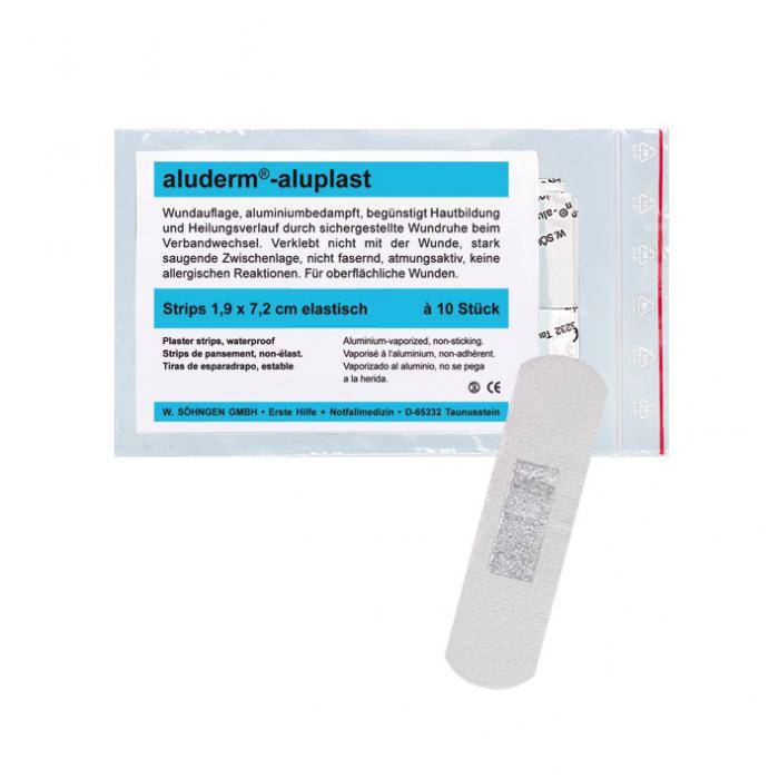 Pflaster - 1,9 x 7,2 cm - weiß - 10 Stück - Polyestervlies - elastisch - 10 Stück