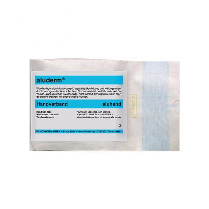 aluderm® aluhand - Spezialverband - mit Klettband