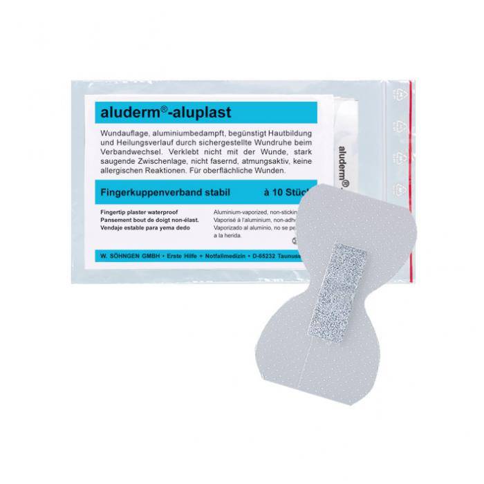 aluderm®-aluplast - stabil Fingerkuppenverband - Farbe weiß