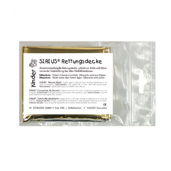 Kinder SIRIUS® - Rettungsdecke - silber-gold