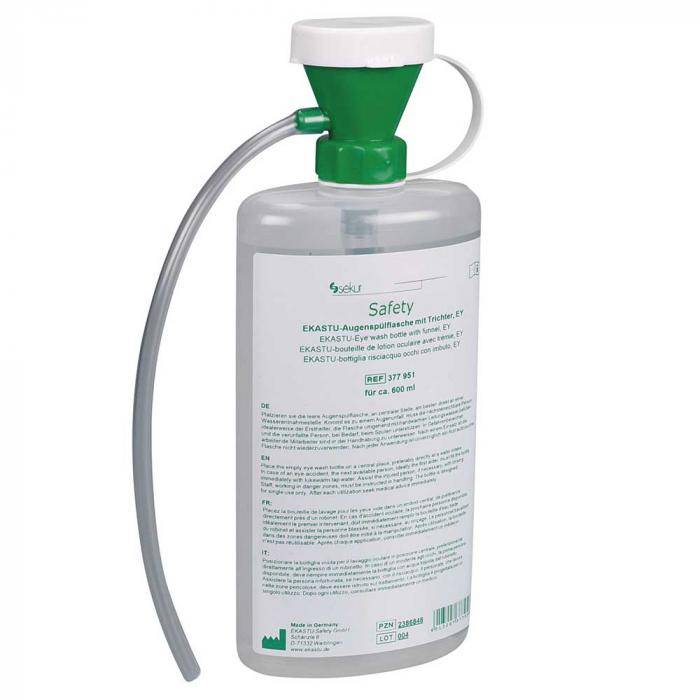 Augenspülflasche - PE - transparent - Anleitung aufgedruckt