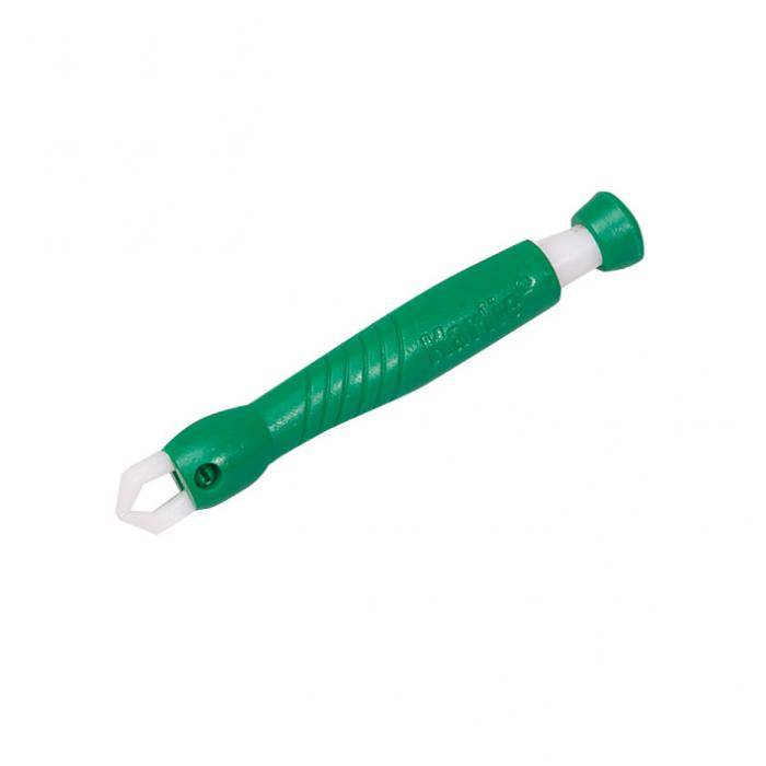 Zeckenpinzette - Kunststoff - mit Greifbacken und Drücker