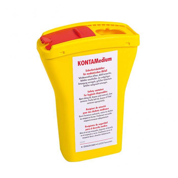 KONTAMedium - Kanülensammler - Sicherheitsbehälter