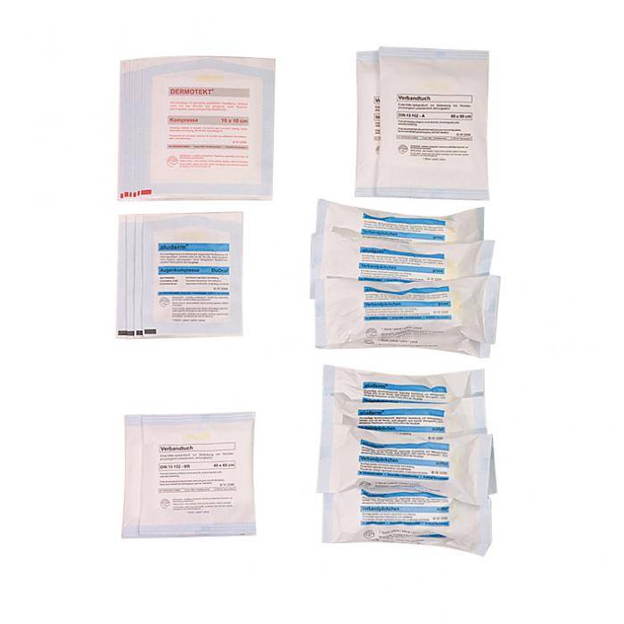 Austauschset - Sterilprodukte - DIN 13169 Verbandkasten