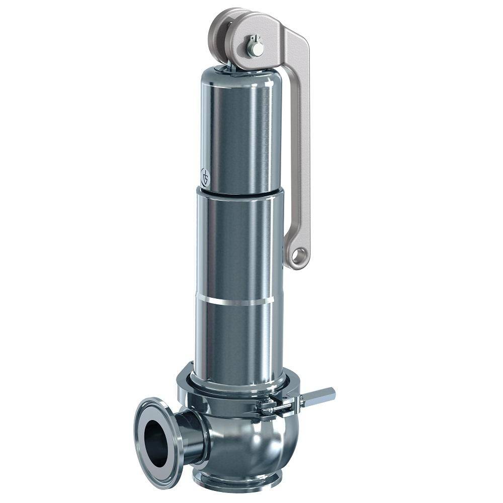 Sicherheitsventil - Baureihe 4020 Hygienic - Edelstahl - mit Anlüfthebel - EPDM Dichtung - DN 25 - 1,0 bar