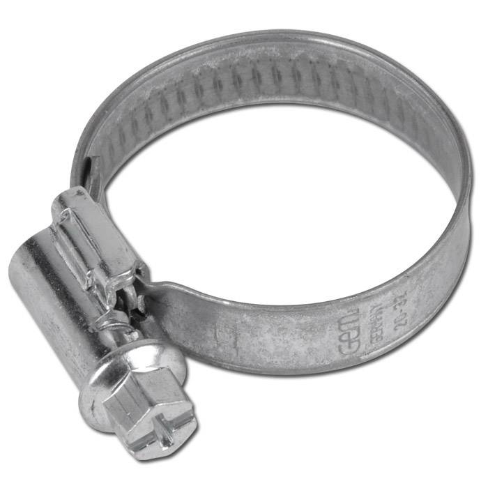 Schneckengewinde-Schlauchschelle - GEMI SX-T - Stahl verzinkt W1 - Ø 110 bis 130 mm - Bandbreite 9 mm - Preis per Stück