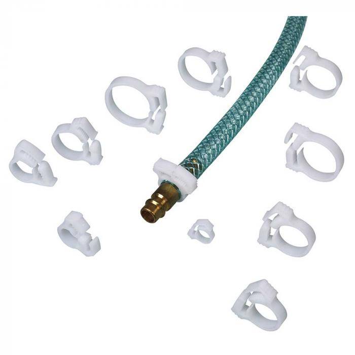 Schlauchschellen aus POM - für Schlauch-Ø 10 bis 11 mm - VE 10 Stück - Preis per VE
