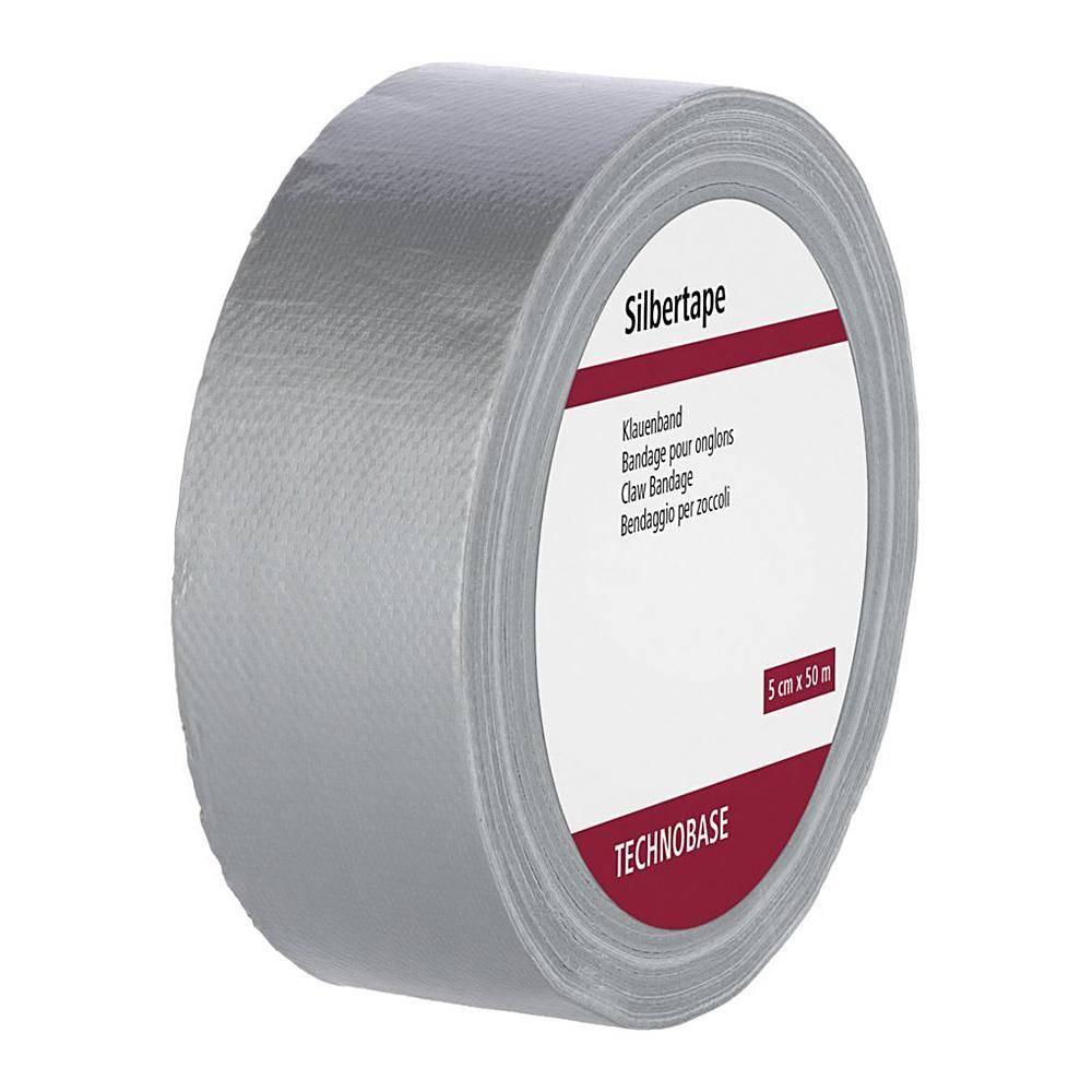 Klauenverband Silbertape - Breite 50 mm - Länge 50 m - silber