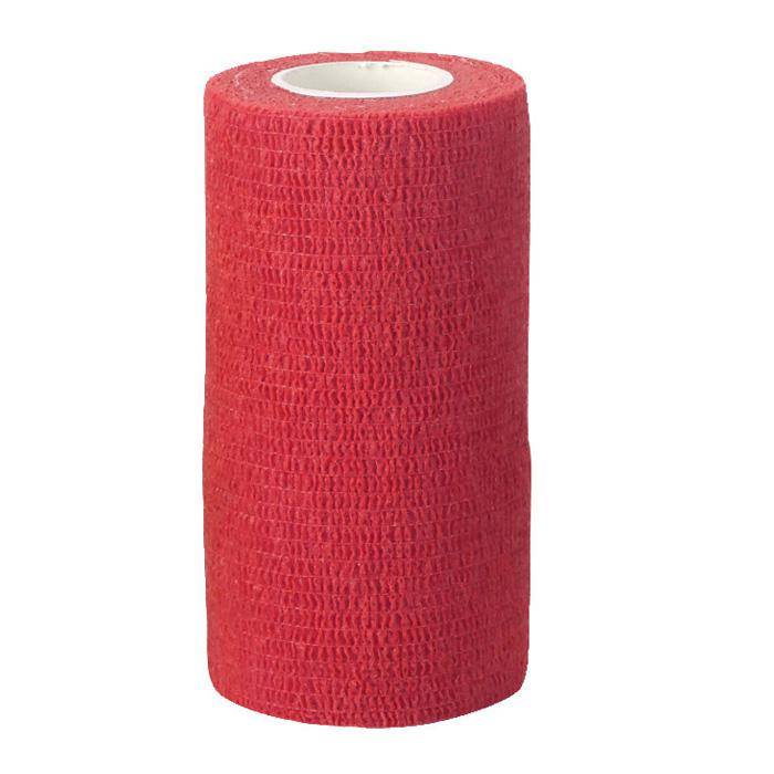 Selbsthaftende Bandage EquiLastic - Breite 10 cm - rot