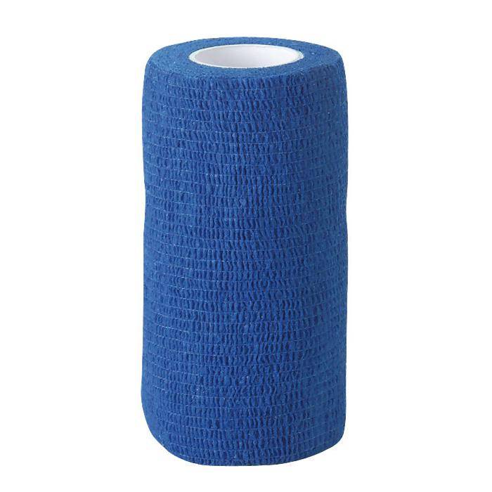 Selbsthaftende Bandage EquiLastic - Breite 10 cm - blau