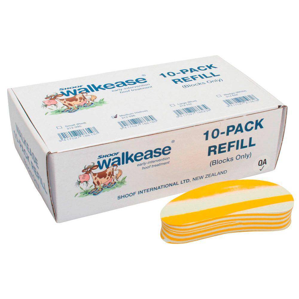 Walkease - Ersatz-Klauenblock gr. M (gelb) - VE 10 Stück - Preis per VE