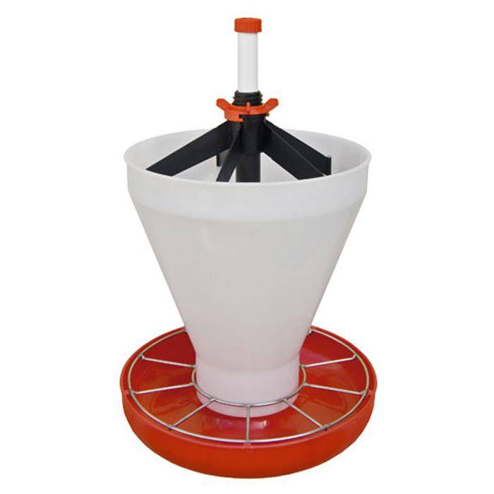 Ferkelschale Maxi Hopper Pan - Durchmesser: 42,5 cm - Höhe 68 cm - Fassungsvermögen 21 l - Ferkelschale Maxi Hopper Pan (montiert)
