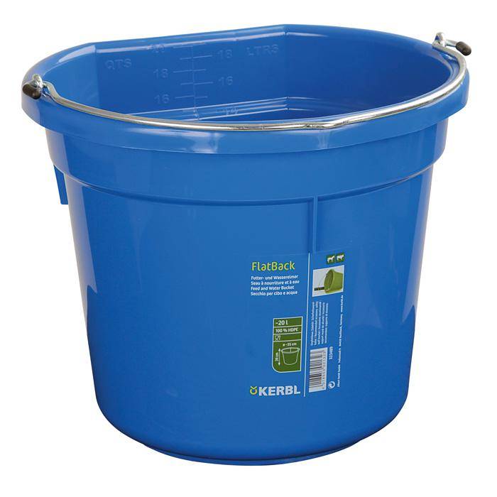 Futter-und Wassereimer FlatBack - Inhalt 20 l - blau