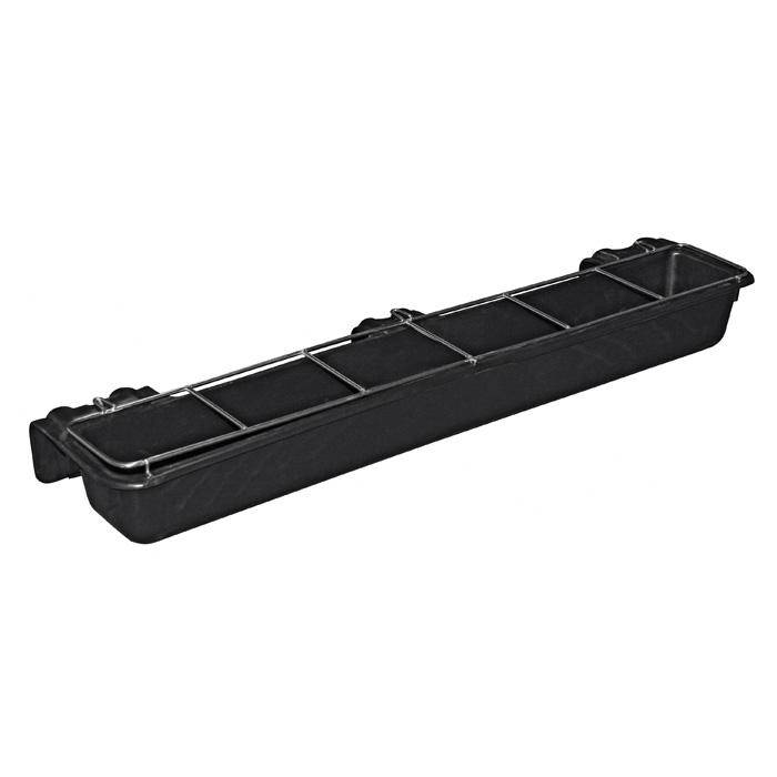 Langfuttertrog mit Fressgitter - Außen 96x21x12 cm - Innen 91,5x12,5x11,5 cm