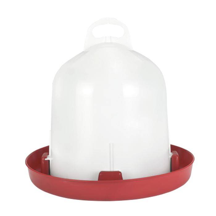 Kunststofftränke - 6 l - Doppelzylinder für Hühner