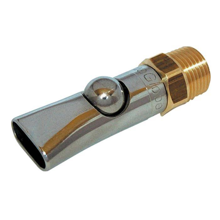 Kugelbeißnippel AquaGlobe - Ø 1/2" - 1/2" Zoll - Länge 79 mm