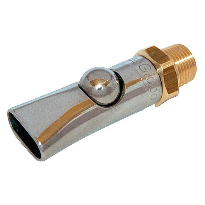 Kugelbeißnippel AquaGlobe - Ø 3/4" - 3/4" Zoll - Länge 97 mm