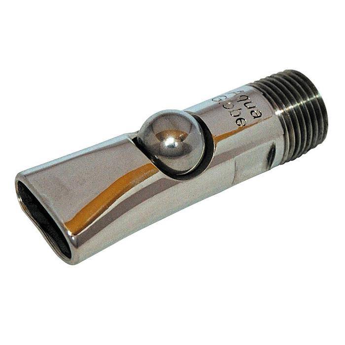 Kugelbeißnippel AquaGlobe - Ø 1/2" - 1/2" Zoll - Länge 75 mm