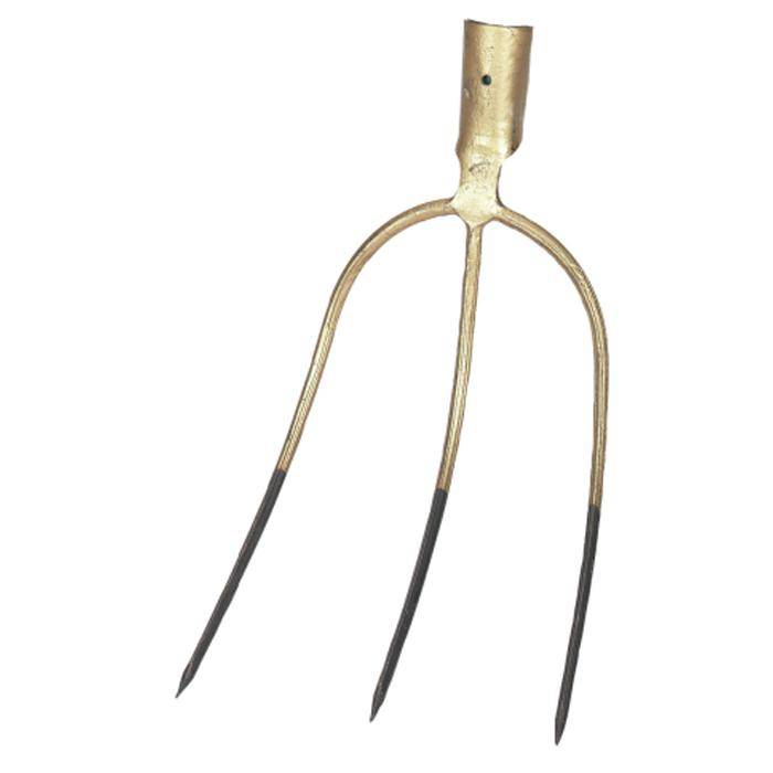 Streu- und Ballengabel - Breite 21 cm - Länge 28 cm - 3 Zinken - ohne Stiel