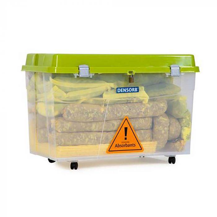 DENSORB Notfall-Set - Ausführung Spezial - in transparenter Roll-Box
