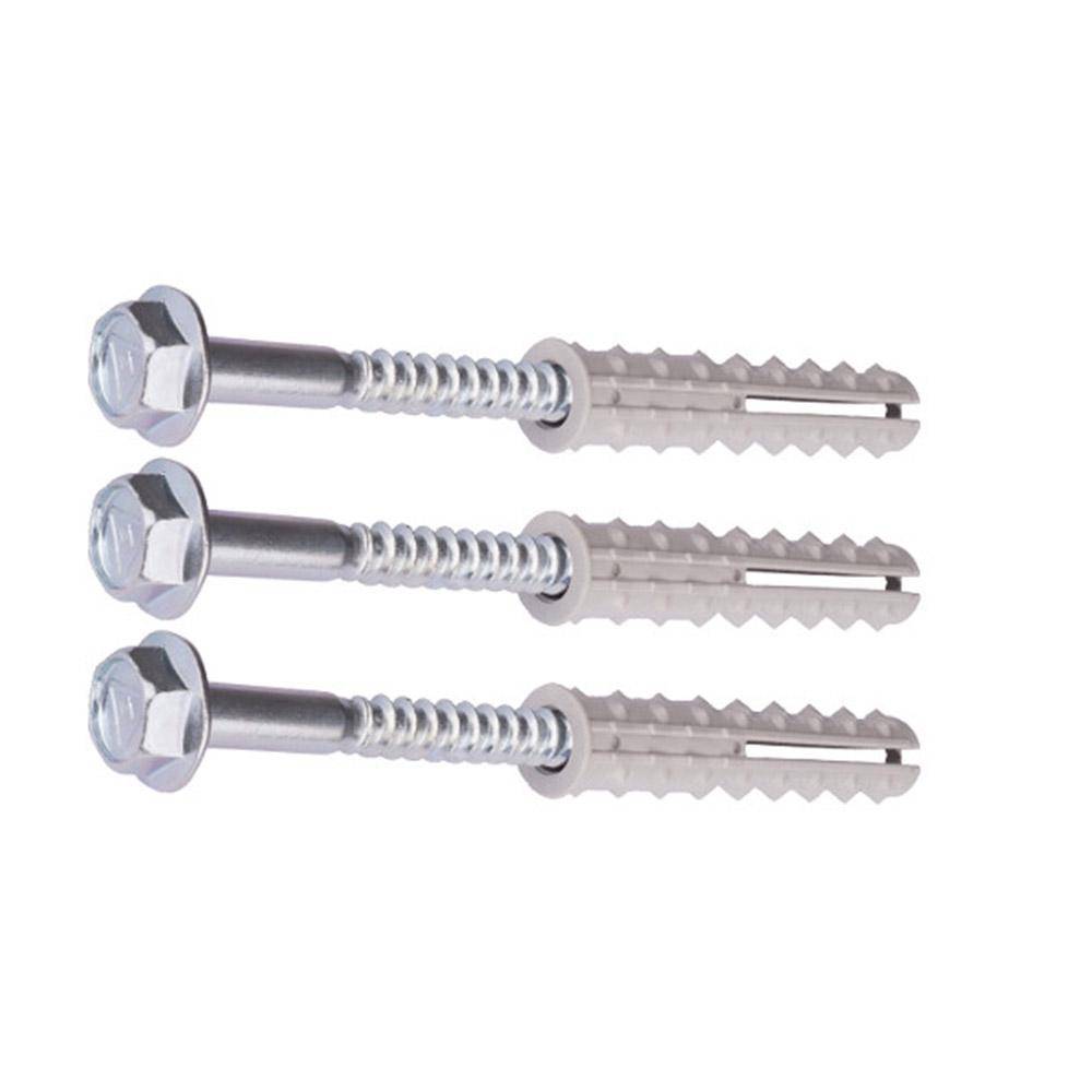 Befestigungsset -Schlüsselschrauben mit Dübeln - Schraube 105 mm - Dübel 10/16 mm