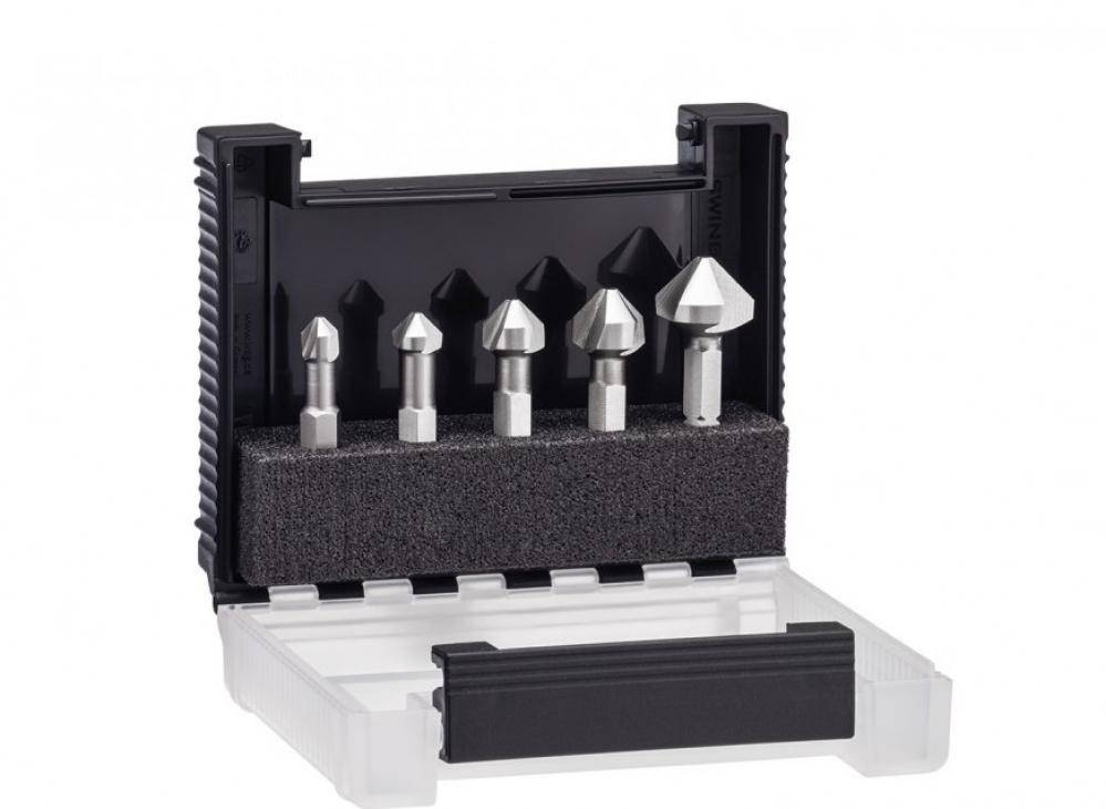 KegelsenkerBit - Serie 79186 B5 - Form C 6,3 - 1/4 Zoll Sechskant - 5-teilig