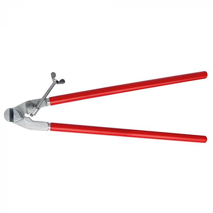 Rinnenträger-Abbiegezange - offene Form - Gesamtlänge 680 mm - aus rostbeständigem Temperguss