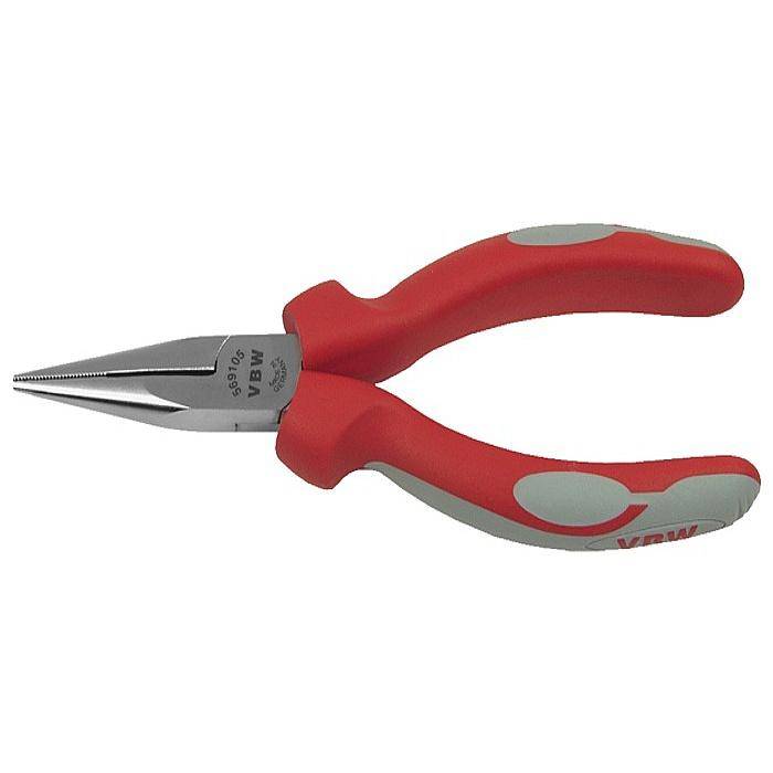 Mechanikerflachrundzange - Länge 140 / 160 mm - Mehrkomponentengriffe