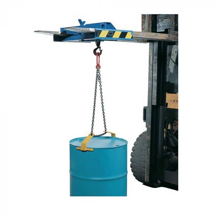 Fassgehänge FGH - für stehende 60 bis 220-l-Fässer - Traglast - 300 kg - Kettenlänge - 1,64 m