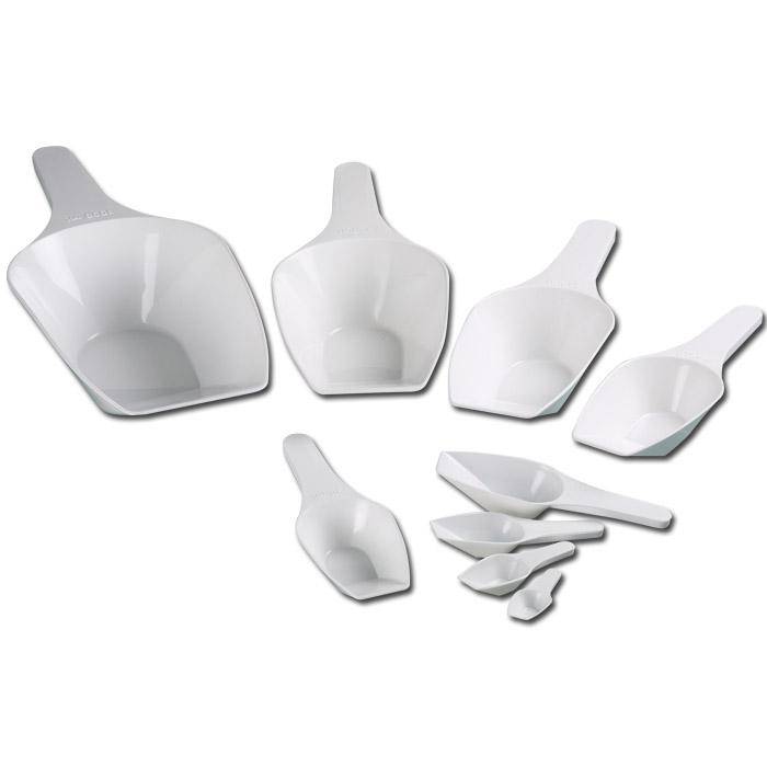 Mess-Schaufeln - Farbe weiß - PP - 2 ml - Maße L x B mm: 60 x 21 mm