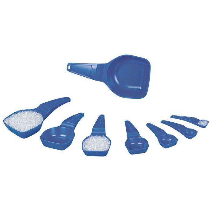 Messlöffel - PS - blau - mit Abstreifkante - für den Einmalgebrauch - Inhalt 25 ml - Großpackung - VE 100 Stück - Preis per VE