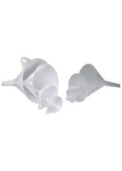 Allzwecktrichter - PE - mit Aufhängeöse - Außen-Ø 140 mm - Auslauf-Ø 16 mm