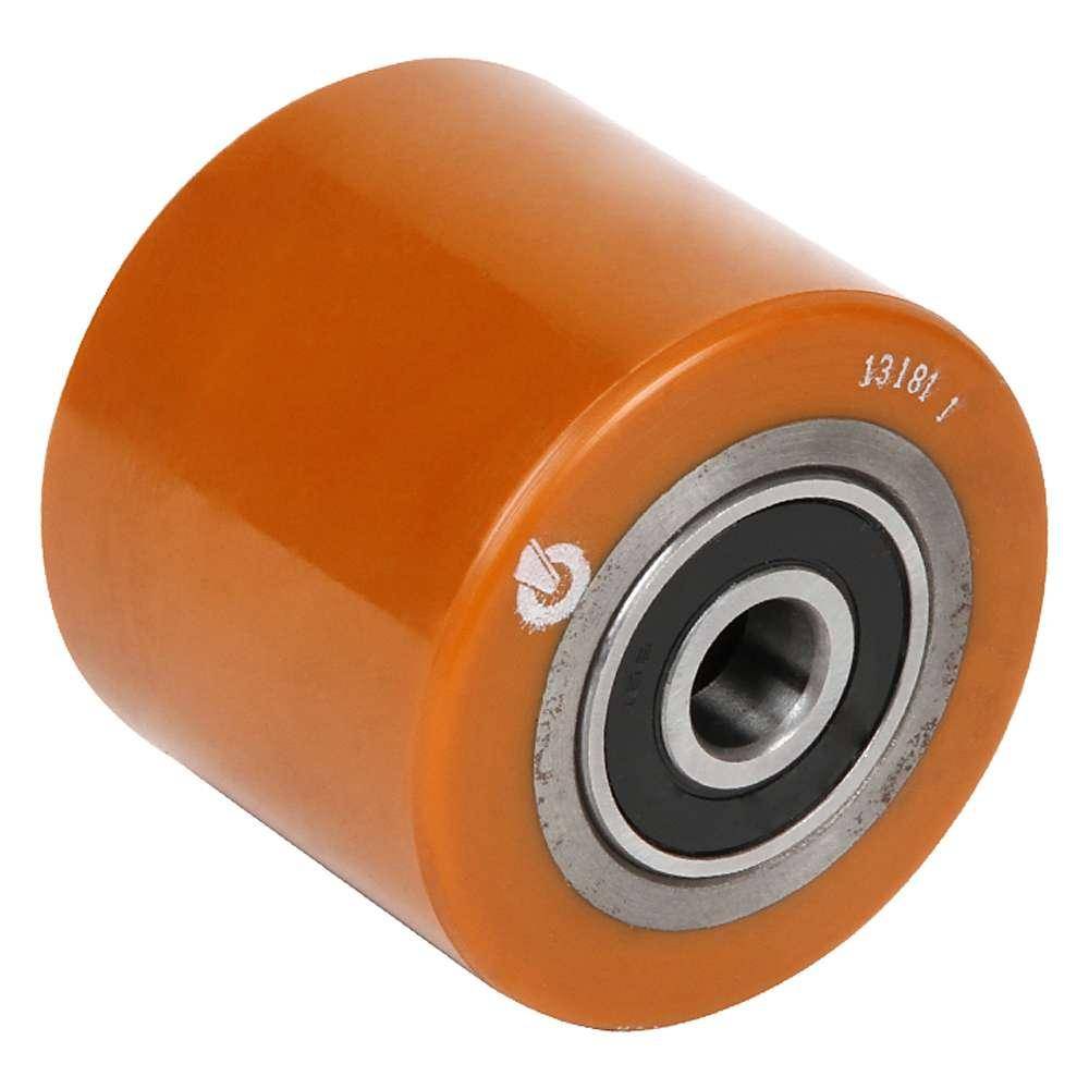 Lastrolle - für "BT/Toyota" - PU-Rad - Gussfelge - Rad Ø 85 mm - Radbreite 75 mm - Achsloch-Ø 17 mm