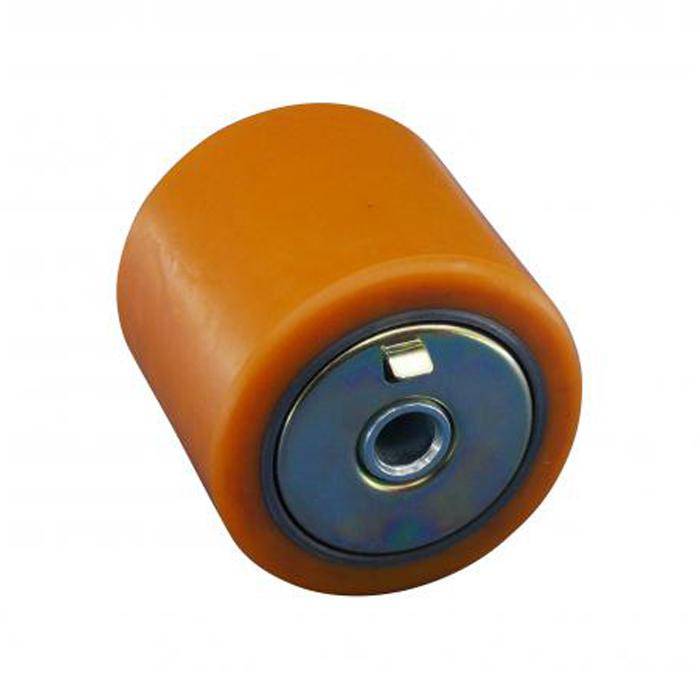 Lastrolle - für "BT/Toyota" - PU-Rad - Gussfelge - Rad-Ø 80 mm - Radbreite 74 mm - Achsloch-Ø 13 mm