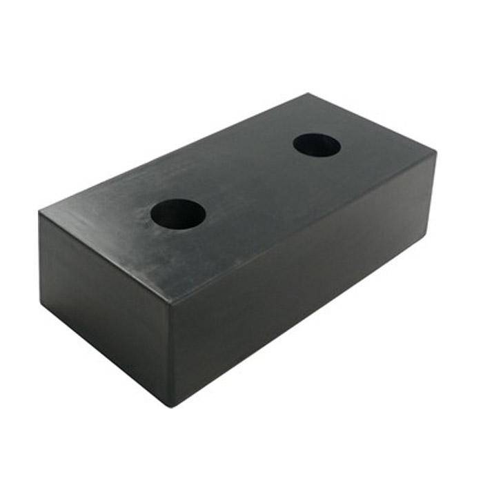 Anfahrpuffer "Bulli-B" - Neugummi vulkanisiert - Maße (LxBxH) 500 x 250 x 140 mm