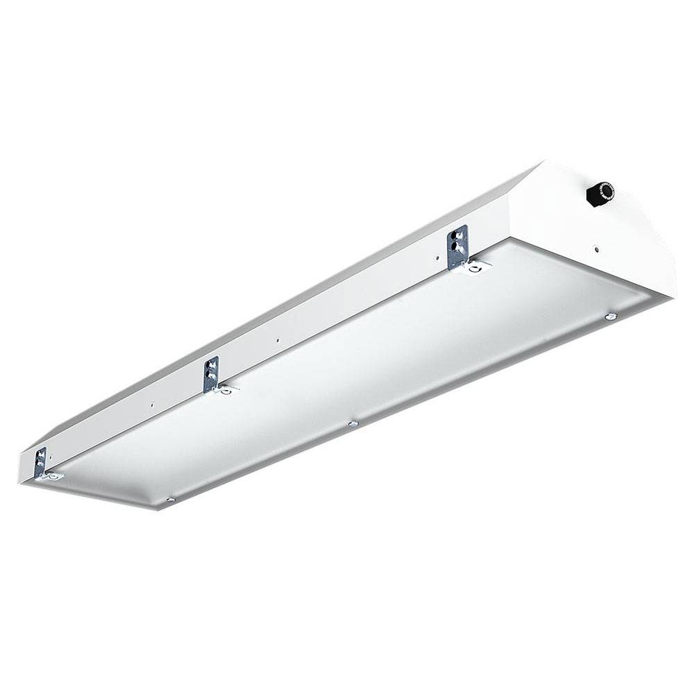 EX-Leuchte X-LUX PREMIUM - vandalensicher - Stahlblech-Steildach - 104 W - 4000 K - 13410 lm - 1613 x 310 x 142 mm - 1 h, Dauerschaltung - 0° C bis
