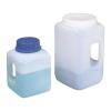 Weithalsbehälter mit Griff - HDPE - transparent - Inhalt 2300 ml - L x B 135 x 135 mm - Höhe mit Verschluss 192 mm - Hals-Ø innen 68, 5 mm - Gewind