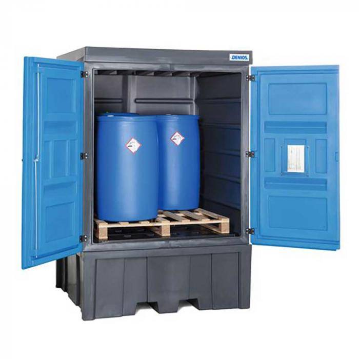 PolySafe-Depot Typ C - Polyethylen (PE) - für 4 Fässer à 200 Liter oder 1 IBC à 1000 Liter