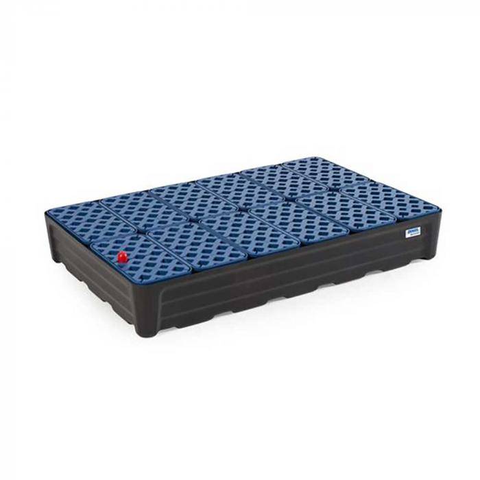 Kleingebindewanne pro-line - Polyethylen (PE) - mit Gitterrost - 120 Liter