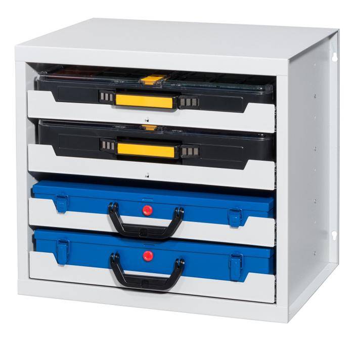 Kofferschrank EuroPlus Depot M - mit 4 Auszügen - Außenmaße (B x T x H) 520 x 390 x 465 mm