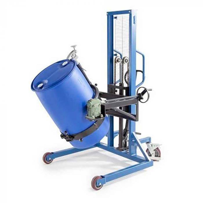 Fasslifter Servo FW-DX - Stahl lackiert - mit Drehkurbel - für 200 und 220-l-Stahl- und Kunststofffässer