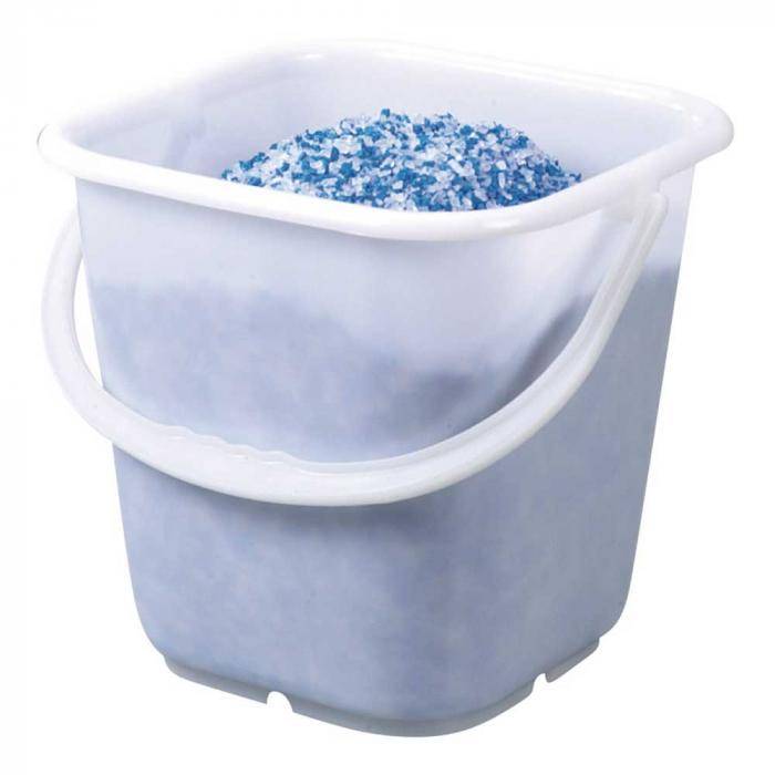 Vierkanteimer - mit Tragebügel - PE - transparent - mit Skala - Inhalt 14 Liter