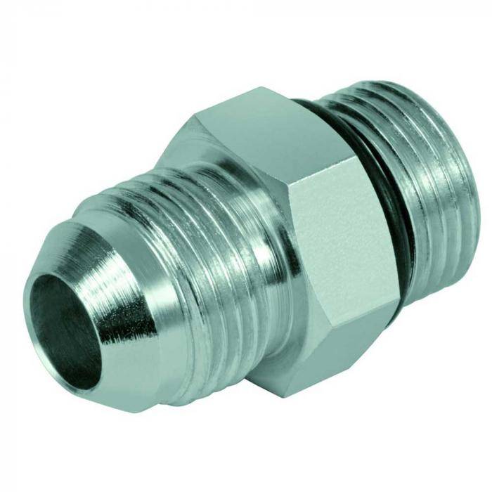 Einschraubverschraubung - Stahl verchromt - JIC-AG UNF 7/8" auf SAE-AG UN 1 1/16"