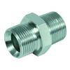Gerader Einschraubstutzen - Stahl verchromt - Außengewinde G 2 1/2" auf NPT-Außengewinde G 2 1/2"