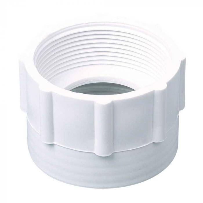 Gewindeadapter - PP - 63 mm innen - 2 " BSP innen - weiß