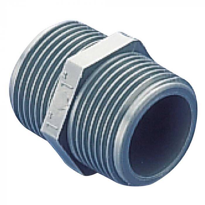 Doppelnippel - PP - Außengewinde 1/2 " - NW 13,5 mm